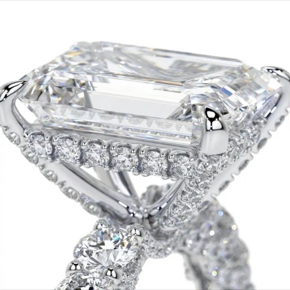 NEW DIAMOND S925 STERLING SILVER ENGAGEMENT RING, BEAUTIFUL RING, SHINY RING. - Picture 9 of 9